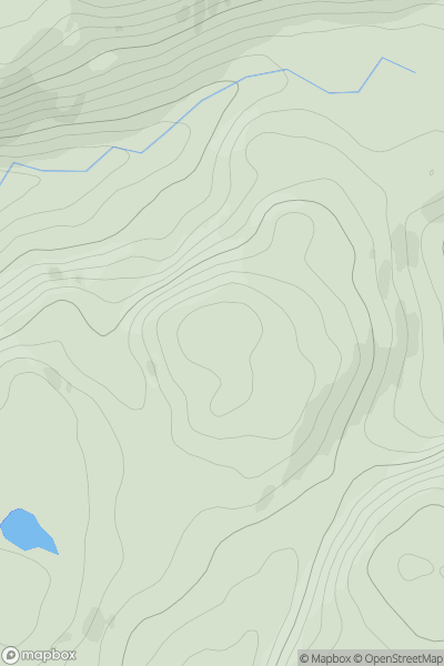 Thumbnail image for Creag na h-Iolaire [Oban to Loch Fyne] showing contour plot for surrounding peak